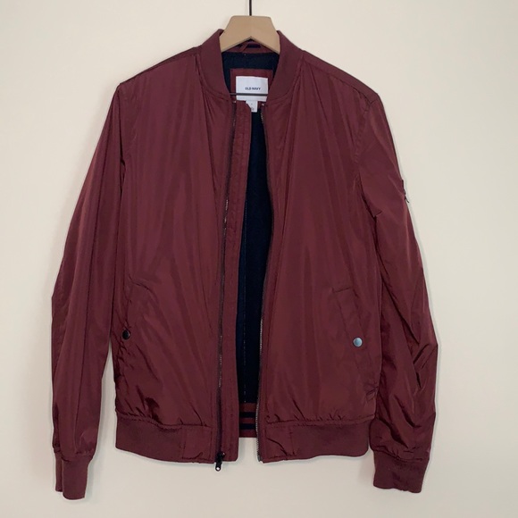 Old Navy Other - Burgundy Bomber Jacket